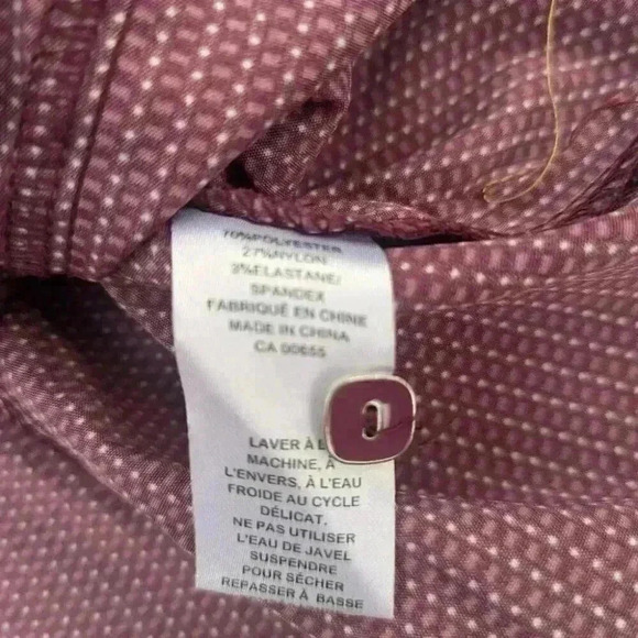 Reitmans Plum Button Down Shirt - size 15 (large) bnwot - Picture 5 of 5